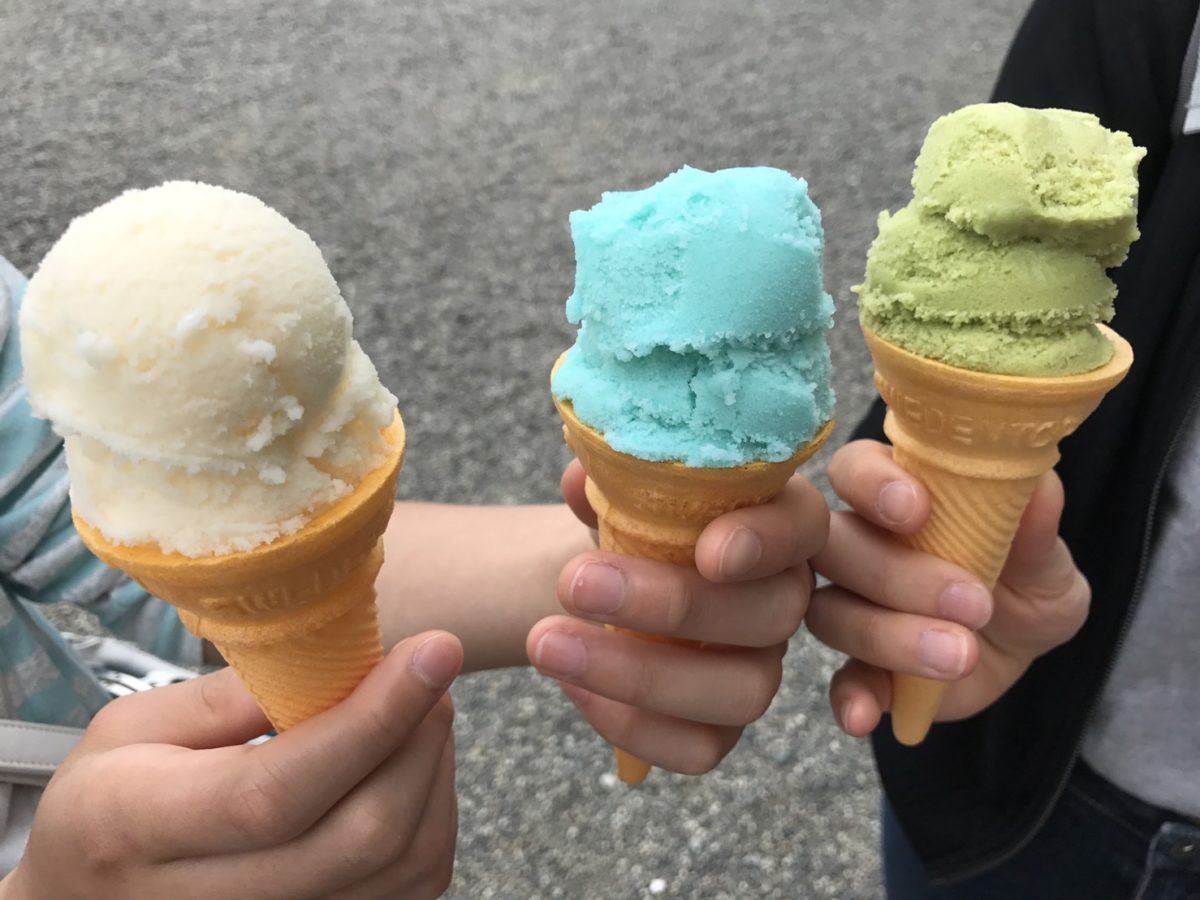 高知城のアイスクリーム